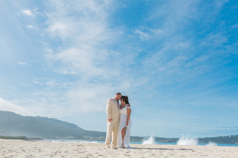Carmel River state beach wedding